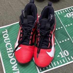 Nike Red and Black Nike Alpha Cleats
